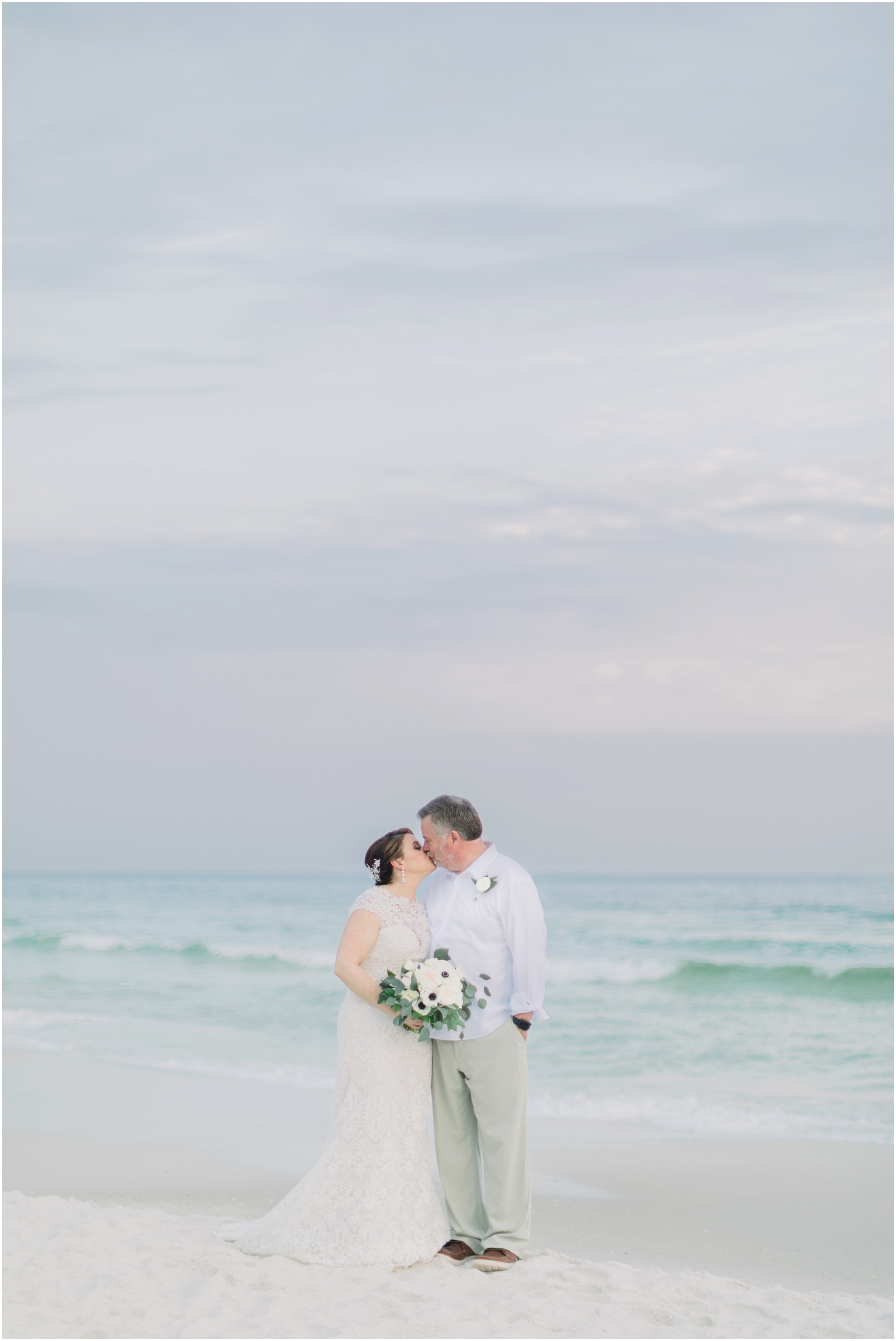 Sunset Beach Portraits in Alys Beach Wedding Day